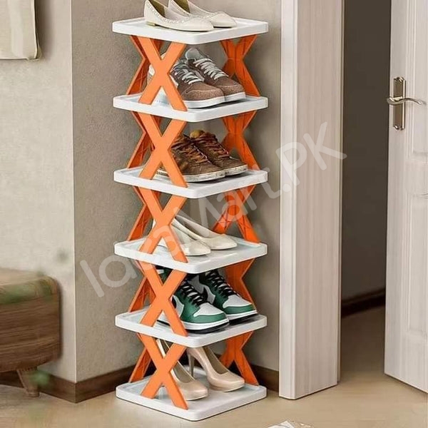 space-saving-collapsible-plastic-5-tier-zig-zag-style-shoe-organizer-rack-product-image