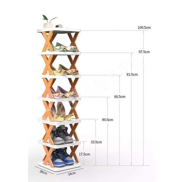 space-saving-collapsible-plastic-5-tier-zig-zag-style-shoe-organizer-rack-product-image