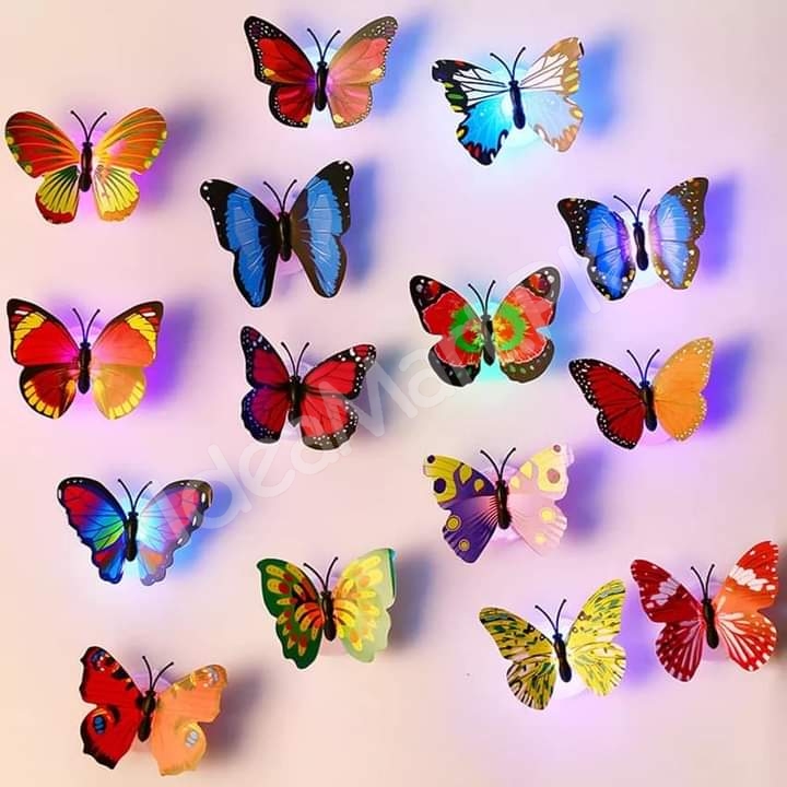 12-pieces-self-adhesive-colorful-3d-led-butterfly-wall-stickers-for-room-decor-product-image