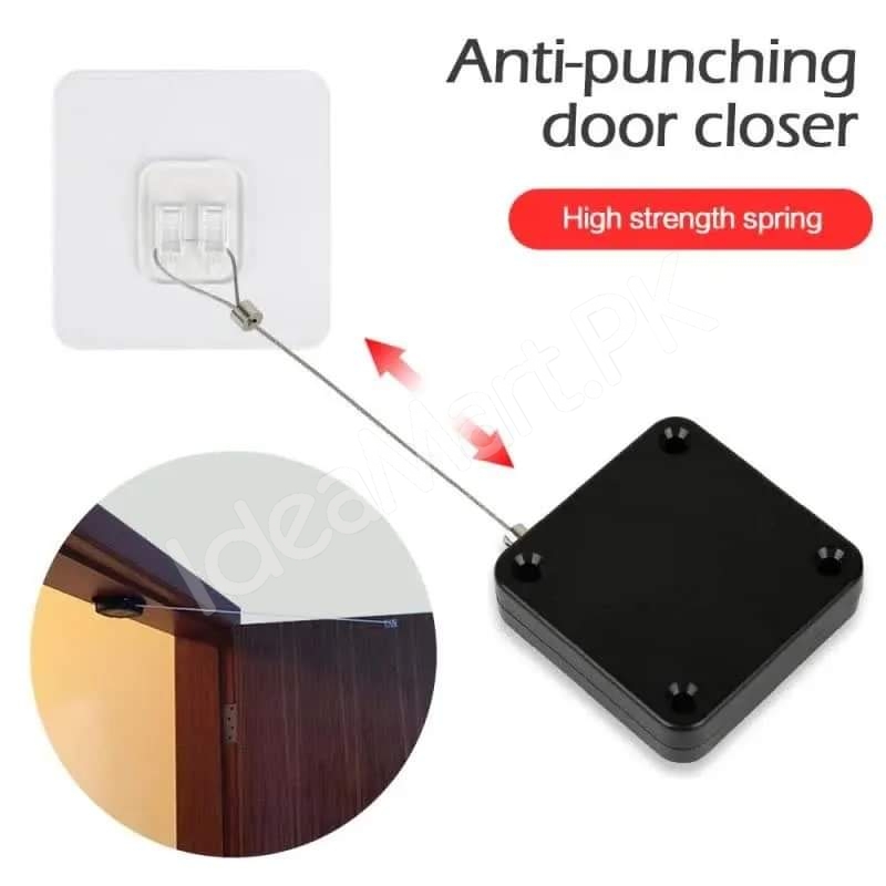punch-free-automatic-door-closer-with-steel-wire-rope-for-home-office-doors-product-image