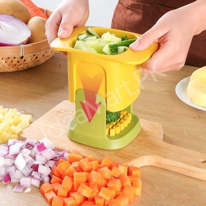 2-in-1-manual-vegetable-cutter-with-interchangeable-stainless-steel-blades-for-cubes-strips-product-image