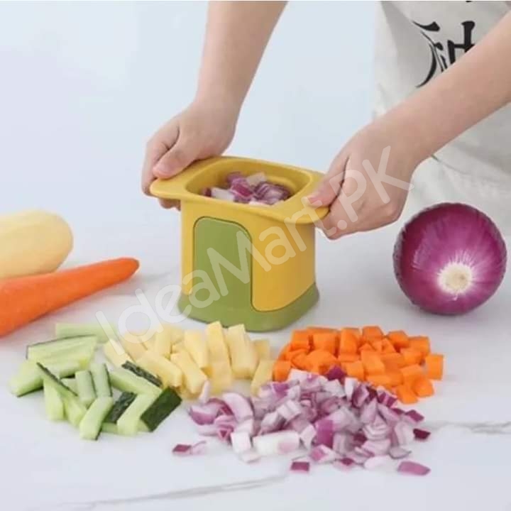 2-in-1-manual-vegetable-cutter-with-interchangeable-stainless-steel-blades-for-cubes-strips-product-image