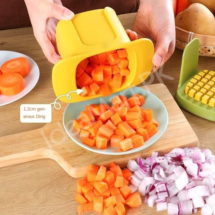 2-in-1-manual-vegetable-cutter-with-interchangeable-stainless-steel-blades-for-cubes-strips-product-image
