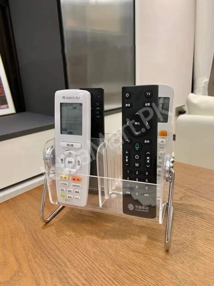 clear-acrylic-rotating-storage-organizer-with-metal-stand-for-remote-glasses-cosmetics-product-image