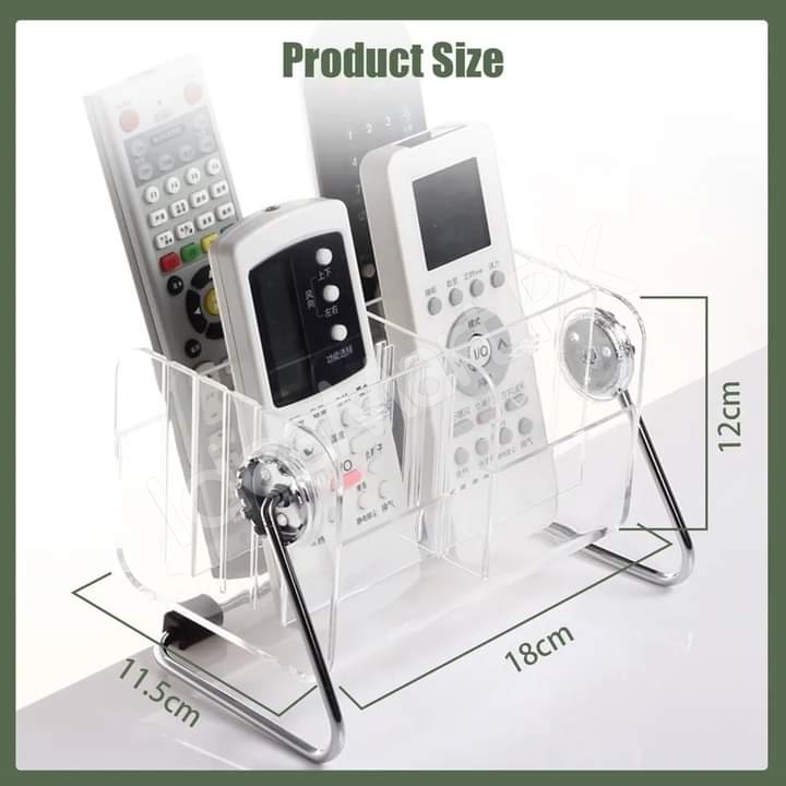 clear-acrylic-rotating-storage-organizer-with-metal-stand-for-remote-glasses-cosmetics-product-image
