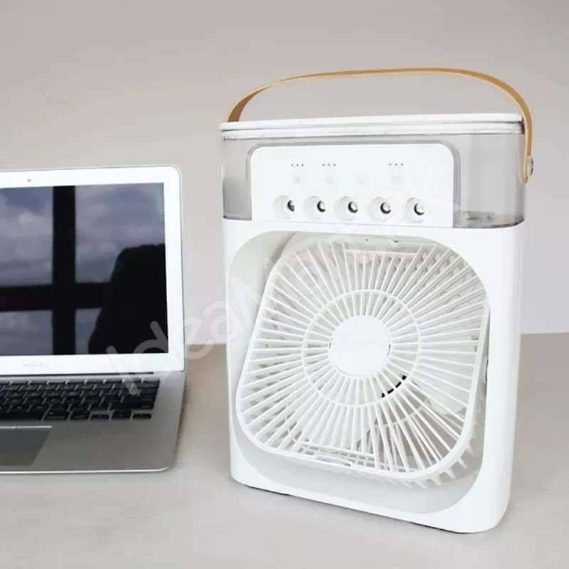 4-in-1-usb-air-cooler-fan-600ml-with-humidifier-night-light-5-mist-levels-product-image