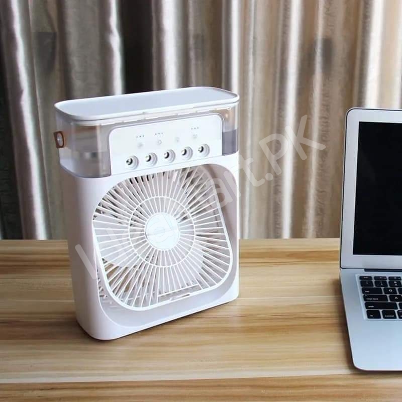 4-in-1-usb-air-cooler-fan-600ml-with-humidifier-night-light-5-mist-levels-product-image