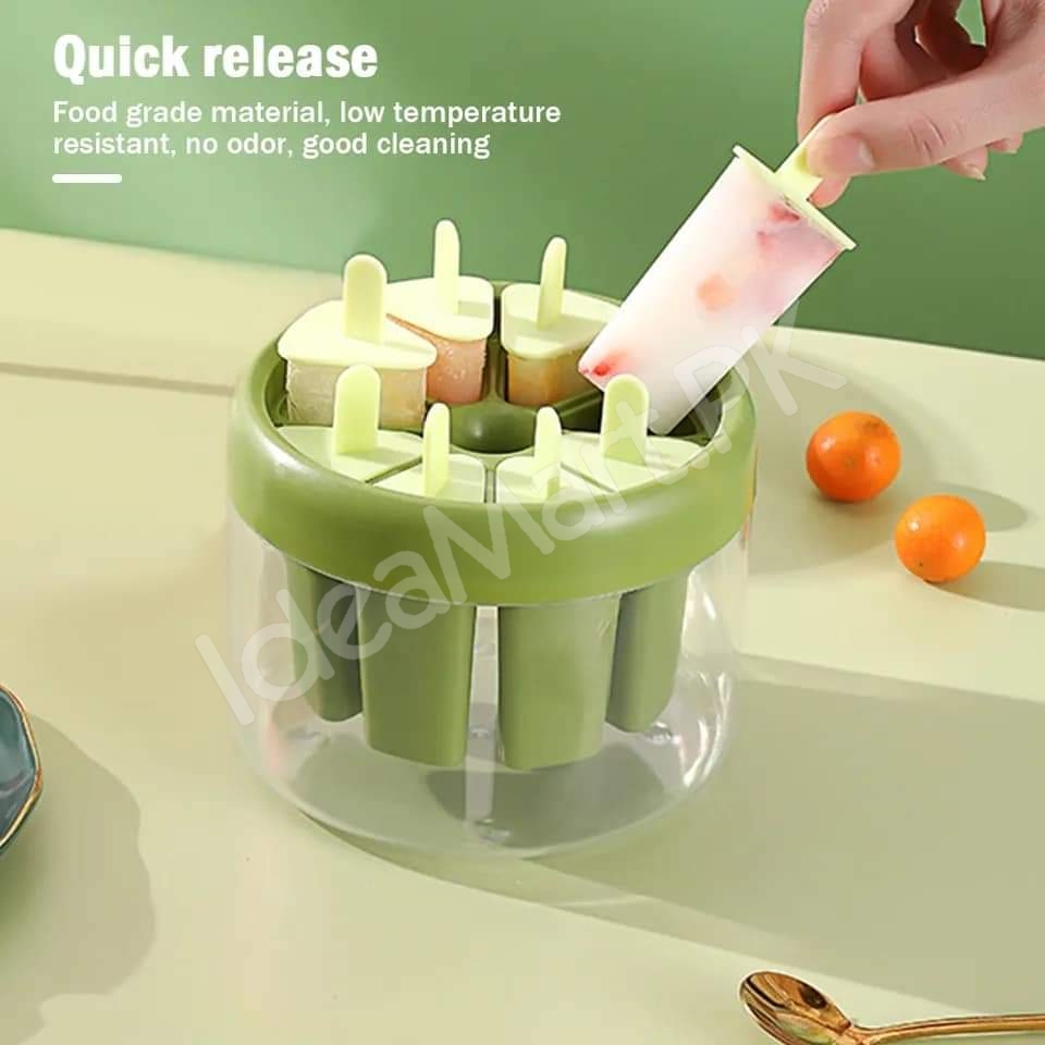 silicone-popsicle-mold-with-sticks-base-for-homemade-juice-fruit-ice-cream-product-image