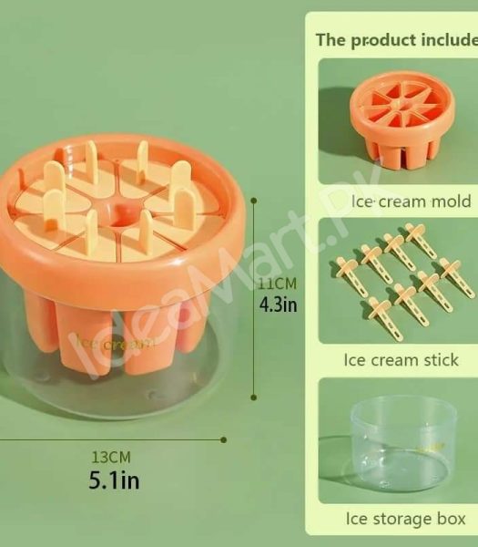 silicone-popsicle-mold-with-sticks-base-for-homemade-juice-fruit-ice-cream-product-image