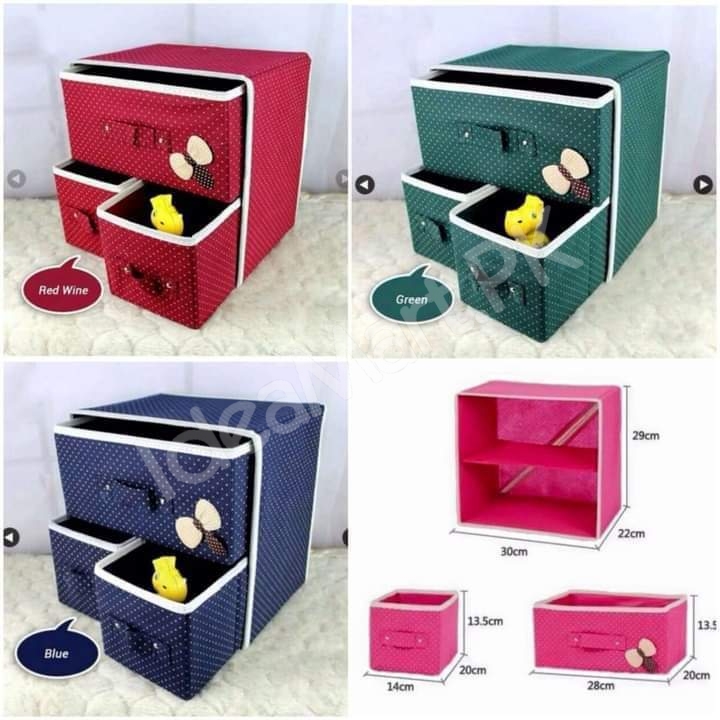 3-piece-foldable-fabric-storage-organizer-for-dresser-shelf-closet-product-image
