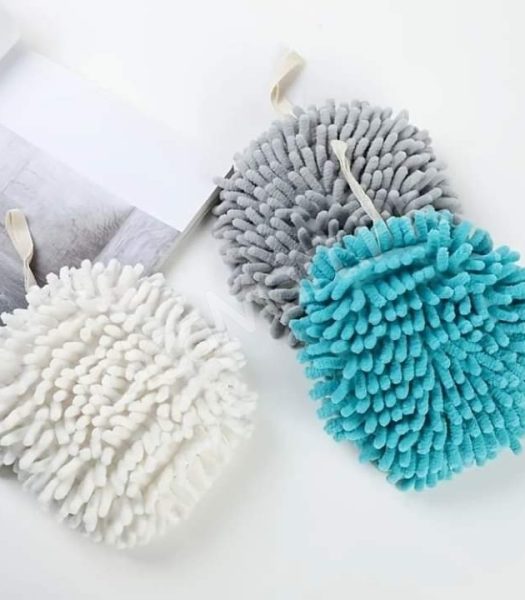 chenille-hand-towel-ball-hanging-microfiber-hand-dryer-for-kitchen-bathroom-product-image