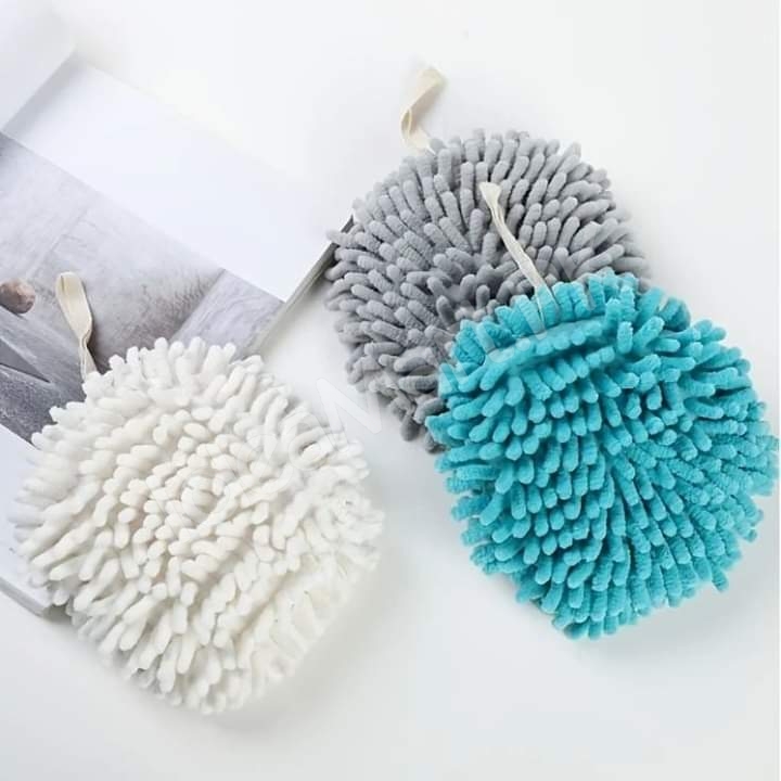chenille-hand-towel-ball-hanging-microfiber-hand-dryer-for-kitchen-bathroom-product-image