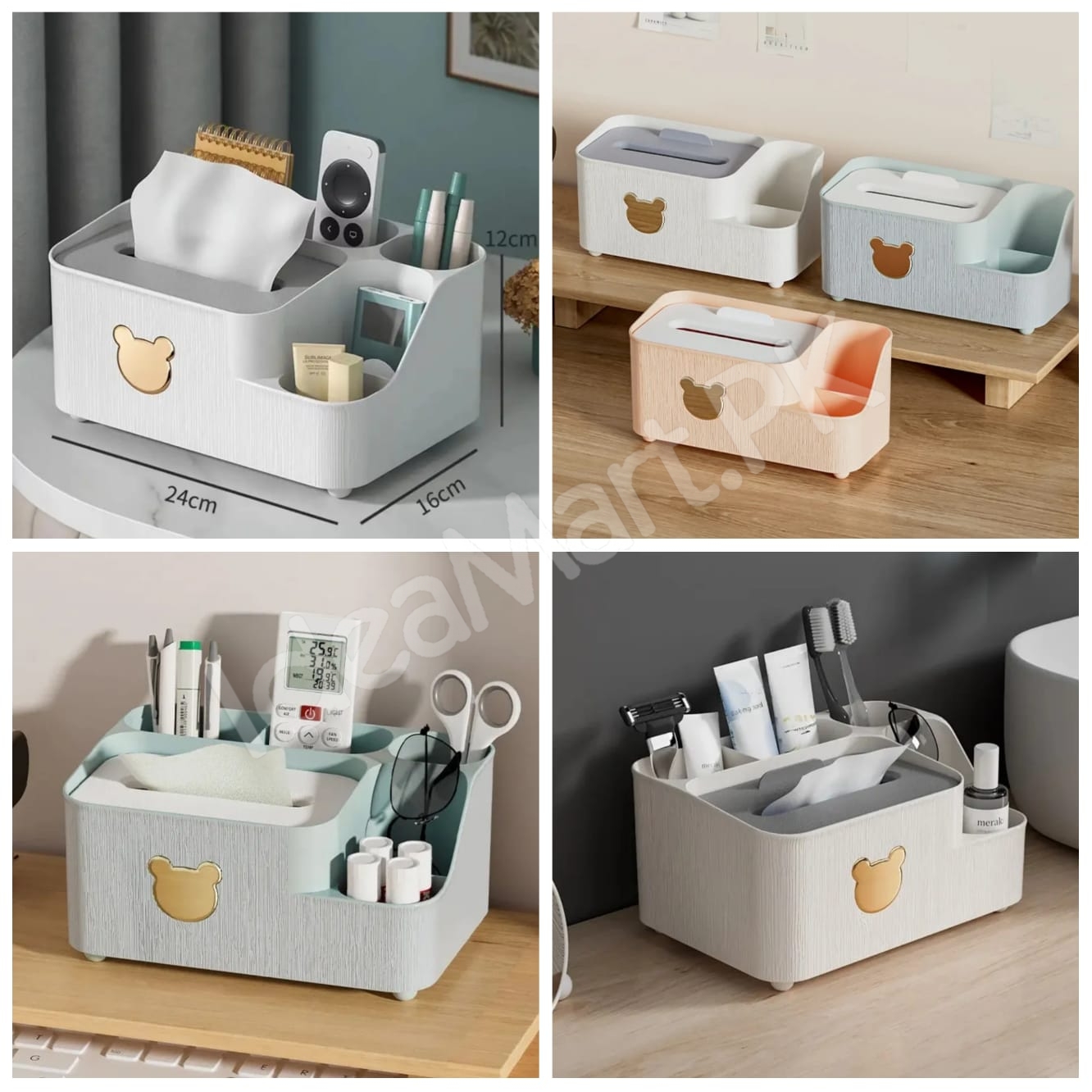 multifunctional-tissue-box-holder-and-desktop-organizer-with-5-storage-compartments-product-image