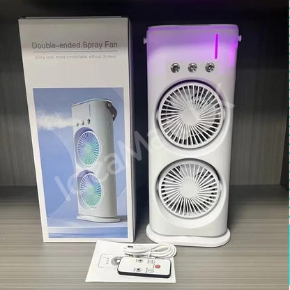 portable-dual-fan-air-cooler-humidifier-with-mist-3-speeds-led-light-usb-rechargeable-product-image