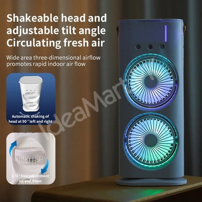 portable-dual-fan-air-cooler-humidifier-with-mist-3-speeds-led-light-usb-rechargeable-product-image