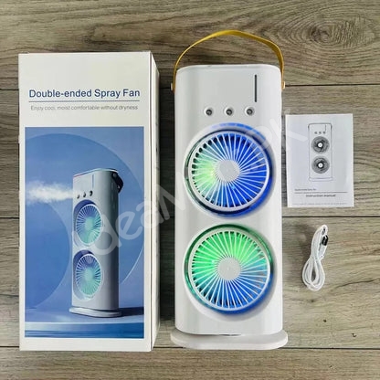 portable-dual-fan-air-cooler-humidifier-with-mist-3-speeds-led-light-usb-rechargeable-product-image