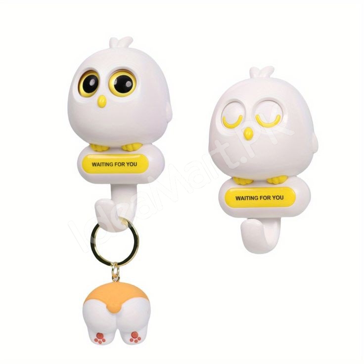 cute-decorative-bird-design-adhesive-wall-hook-multi-purpose-for-home-office-product-image