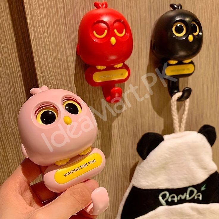 cute-decorative-bird-design-adhesive-wall-hook-multi-purpose-for-home-office-product-image