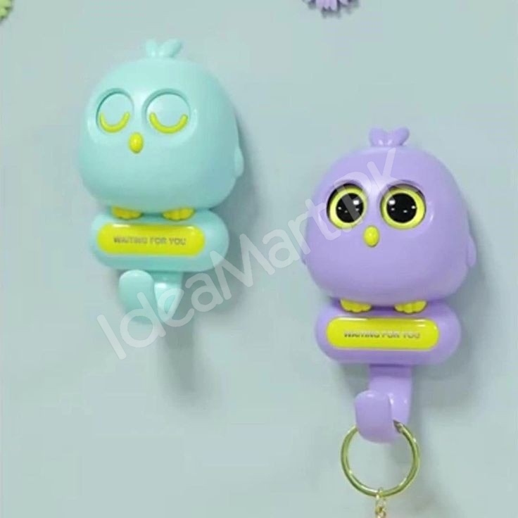 cute-decorative-bird-design-adhesive-wall-hook-multi-purpose-for-home-office-product-image