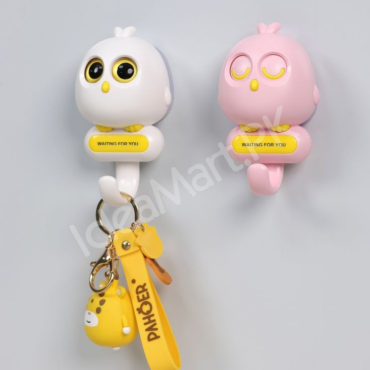 cute-decorative-bird-design-adhesive-wall-hook-multi-purpose-for-home-office-product-image