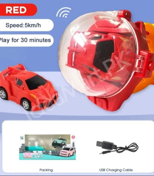 mini-2-4-ghz-rechargeable-rc-car-wrist-watch-toy-with-protective-cover-for-kids-product-image
