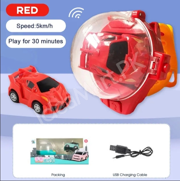 mini-2-4-ghz-rechargeable-rc-car-wrist-watch-toy-with-protective-cover-for-kids-product-image