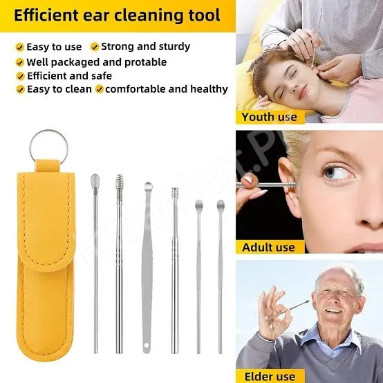 6pcs-ear-cleaner-kit-ear-wax-removal-tools-earpick-sticks-ear-spoon-curette-hygiene-ear-cleaning-set-for-safe-health-care-product-image