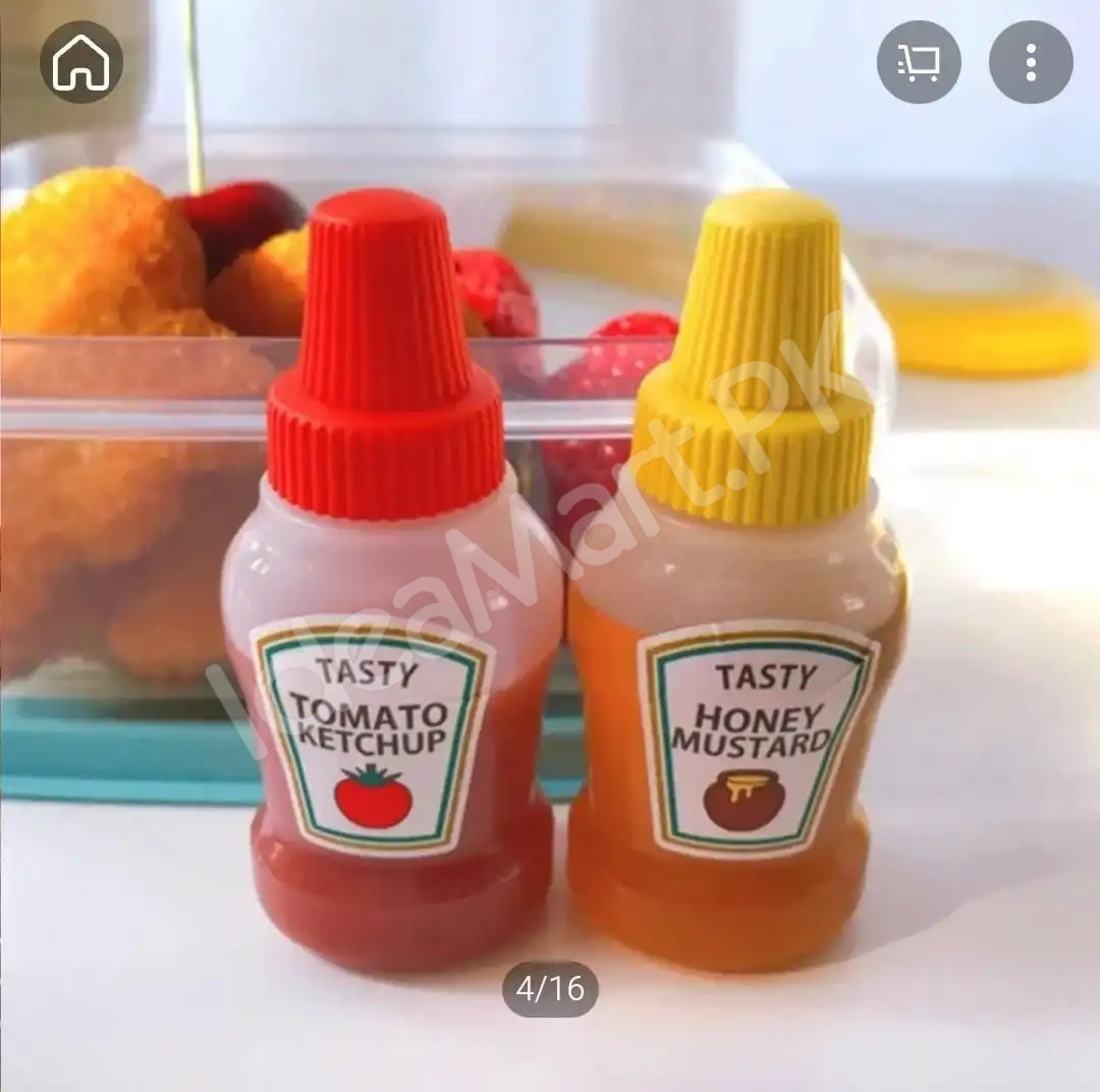 2pcs-set-25ml-mini-portable-sauce-bottle-with-twist-on-lid-tomato-ketchup-small-salad-dressing-containerolive-oil-mustard-mayonnaise-product-image
