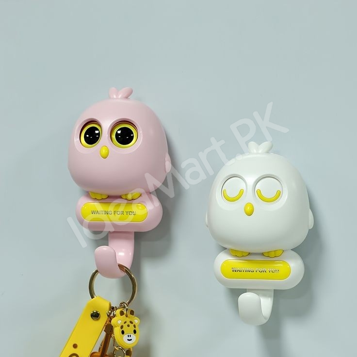 cute-decorative-bird-design-adhesive-wall-hook-multi-purpose-for-home-office-product-image