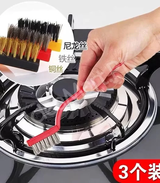 mini-wire-cleaning-brushes-3pcs-stainless-steel-brass-nylon-for-metal-range-hood-car-home-detailing-product-image