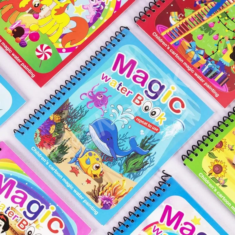 children-s-early-education-magic-water-drawing-book-with-pen-reusable-coloring-montessori-learning-toy-creative-art-gift-for-kids-product-image