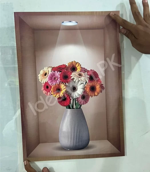 pcs-set-3d-plant-vase-wall-sticker-home-decoration-self-adhesive-bedroom-living-room-decor-30x45-cm-product-image