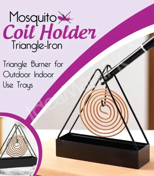 anti-scald-mosquito-coil-holder-with-tray-creative-wrought-iron-triangular-shape-mosquito-repellent-product-image