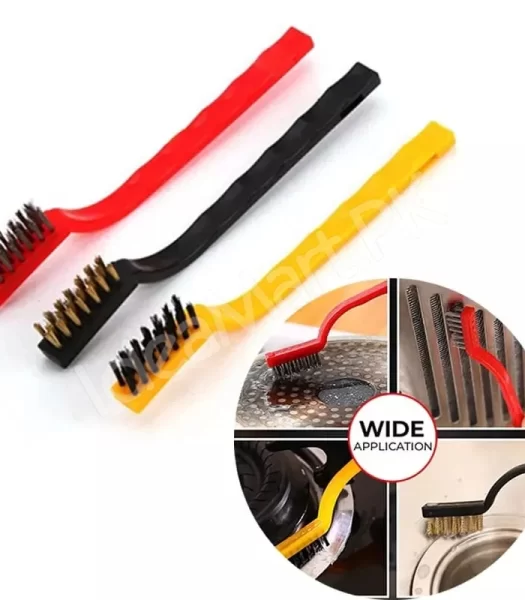 mini-wire-cleaning-brushes-3pcs-stainless-steel-brass-nylon-for-metal-range-hood-car-home-detailing-product-image