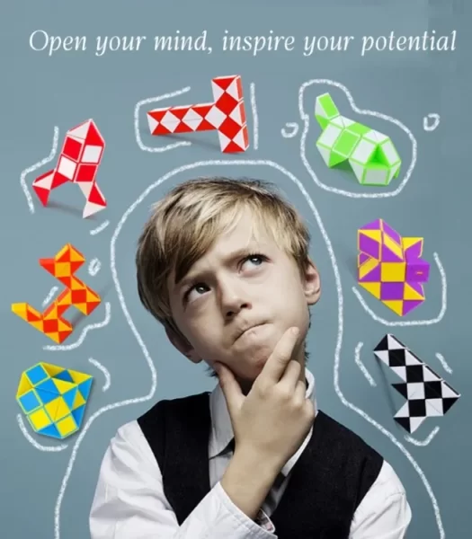 trendy-innovative-funny-qiyi-magic-snake-ruler-toy-high-qauality-24-blocks-fidget-snake-cube-twist-puzzle-sensory-toys-gifts-for-kids-product-image
