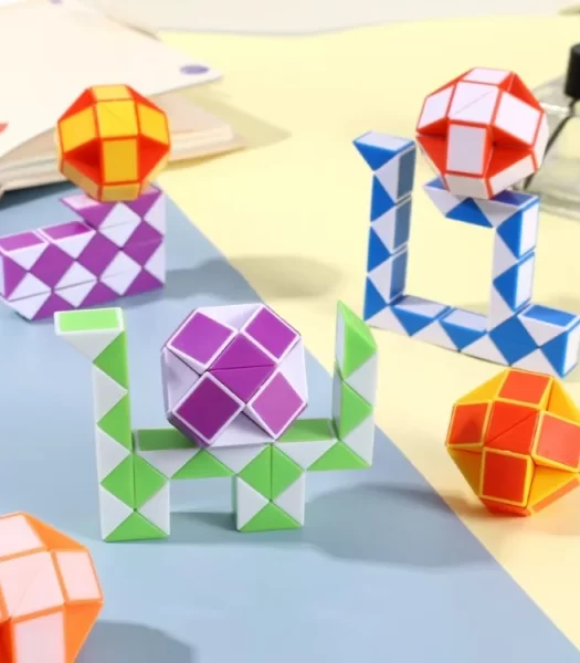 trendy-innovative-funny-qiyi-magic-snake-ruler-toy-high-qauality-24-blocks-fidget-snake-cube-twist-puzzle-sensory-toys-gifts-for-kids-product-image