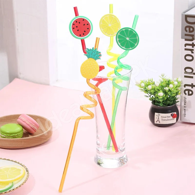 set-of-4-reusable-plastic-fruit-topped-curly-drinking-straws-for-parties-and-beverages-product-image