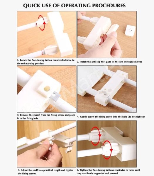 telescopic-shelf-rack-adjustable-closet-and-cabinet-storage-shelf-wall-mounted-partition-retractable-gap-organizer-product-image