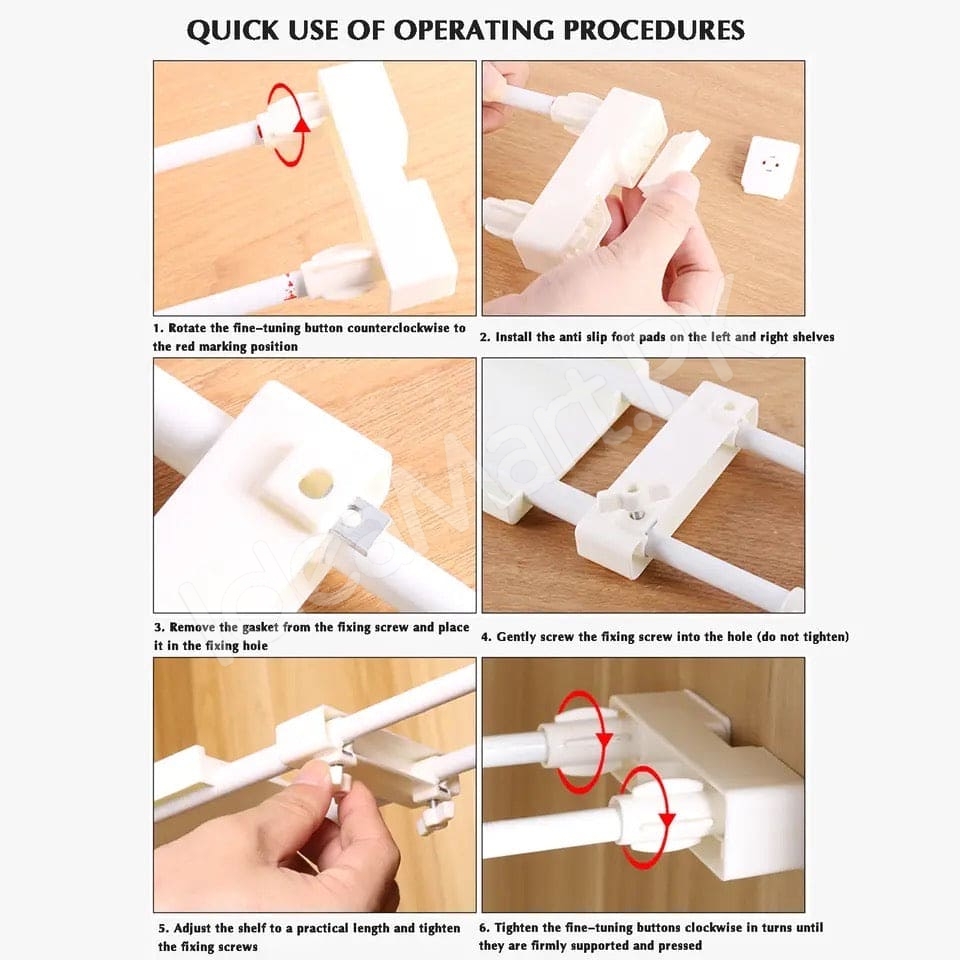 telescopic-shelf-rack-adjustable-closet-and-cabinet-storage-shelf-wall-mounted-partition-retractable-gap-organizer-product-image