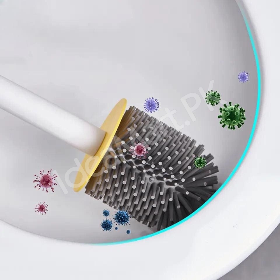 yellow-duck-design-toilet-brush-and-holder-set-for-bathroom-wall-mounted-or-freestanding-with-long-handle-product-image