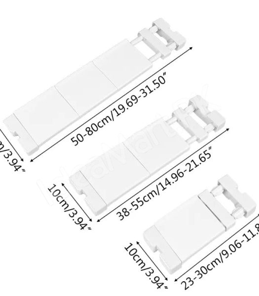 telescopic-shelf-rack-adjustable-closet-and-cabinet-storage-shelf-wall-mounted-partition-retractable-gap-organizer-product-image