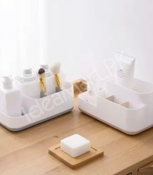 5-compartment-makeup-organizer-caddy-desktop-vanity-storage-box-for-lipstick-brushes-skincare-cosmetics-product-image