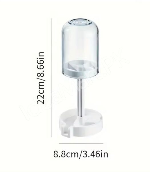 dustproof-toothbrush-holder-with-protective-cover-stand-alone-toothpaste-storage-rack-multi-slot-countertop-bathroom-vanity-organizer-product-image