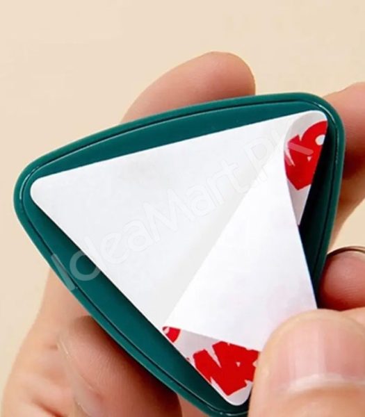 set-of-4-multi-color-triangle-adhesive-towel-clip-holder-wall-mounted-self-gripping-cloth-hook-for-kitchen-bathroom-storage-product-image