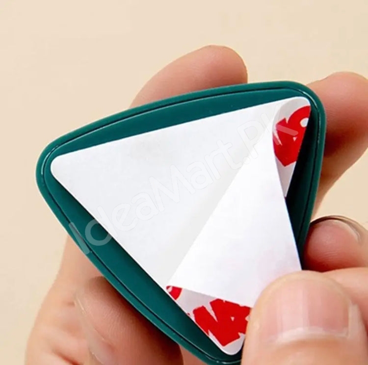 set-of-4-multi-color-triangle-adhesive-towel-clip-holder-wall-mounted-self-gripping-cloth-hook-for-kitchen-bathroom-storage-product-image