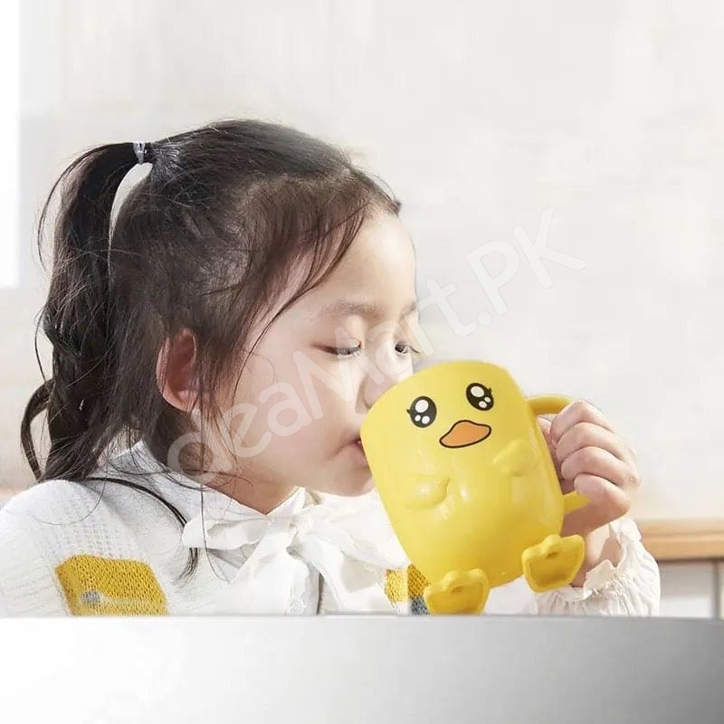 duck-mouthwash-cup-with-handle-bathroom-tumbler-and-toothbrush-holder-for-kids-home-and-travel-use-product-image