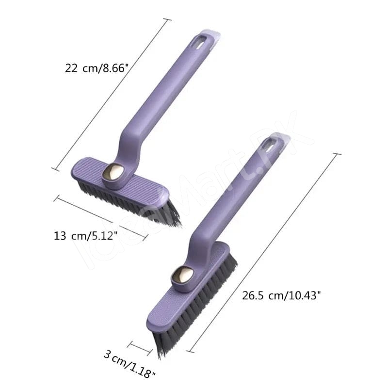 3-in-1-multifunction-cleaning-brush-with-360-rotating-head-v-shaped-bristles-tail-spatula-hair-clip-tool-product-image