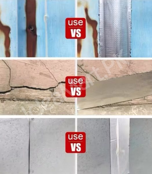 watertight-sealing-tape-self-adhesive-butyl-rubber-leak-repair-aluminum-flashing-for-rv-roof-pipe-window-home-product-image