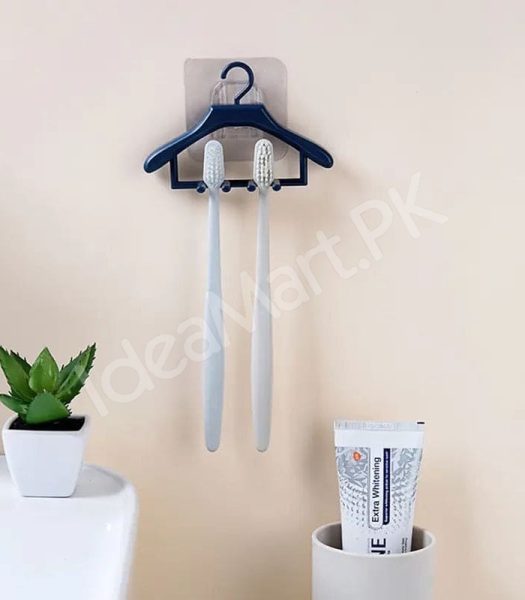 creative-hanger-design-adhesive-toothbrush-holder-and-wall-hook-for-compact-bathroom-storage-and-tidy-product-image