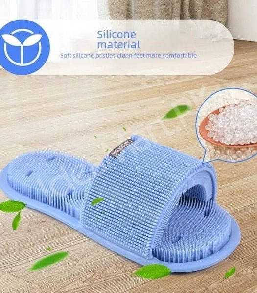 non-slip-silicone-foot-scrubber-slipper-with-soft-bristles-for-shower-deep-cleaning-exfoliation-and-foot-massage-product-image